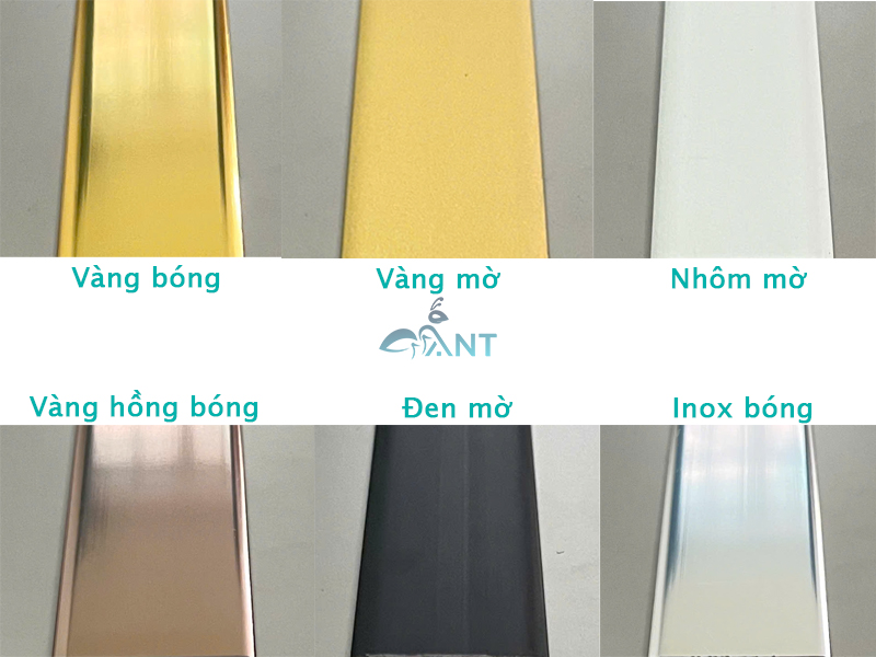 Bảng màu nẹp nhôm