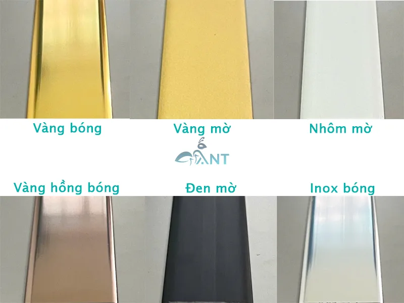 Bảng màu nẹp nhôm