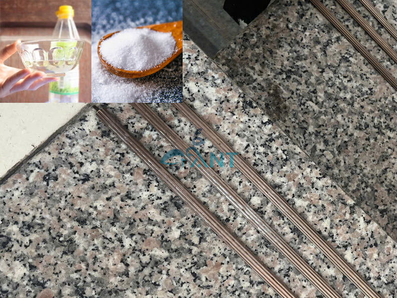 Hỗn hợp muối + giấm