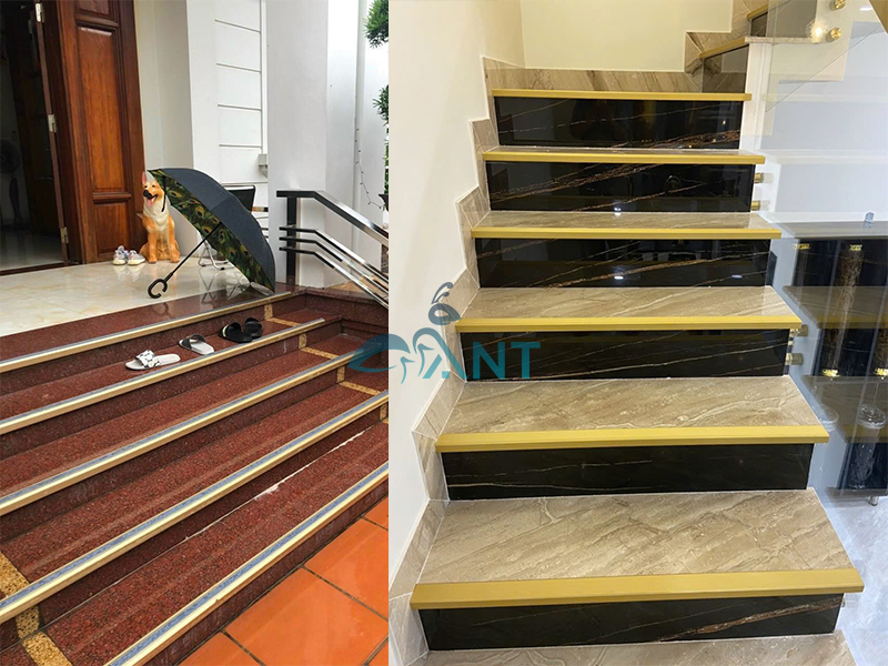 Nẹp chống trơn lắp cầu thang