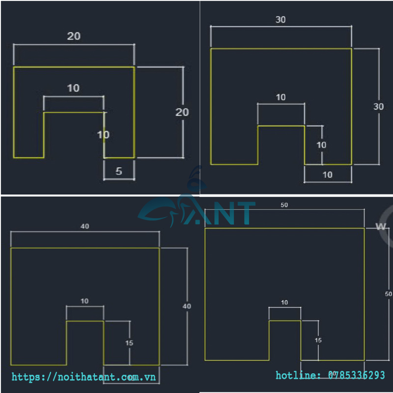 Kích thước đố kính inox 304
