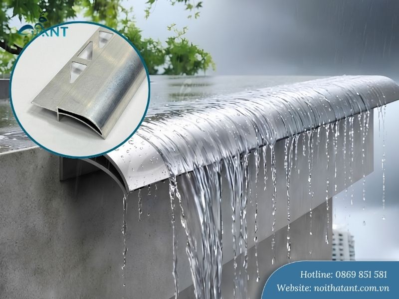 Ứng dụng thực tế của nẹp nhôm chặn nước mưa
