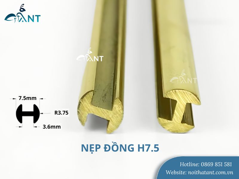 Ảnh nẹp đồng chữ H