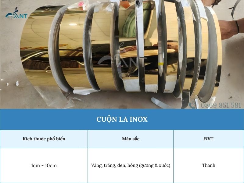 Mô tả cuộn la inox