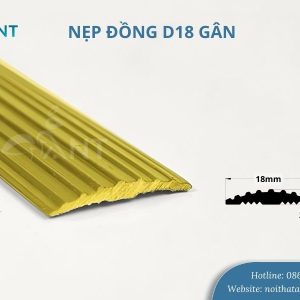Nẹp đồng D18 gân