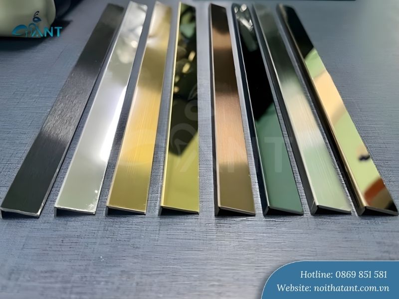 Nẹp inox chữ L ốp gạch