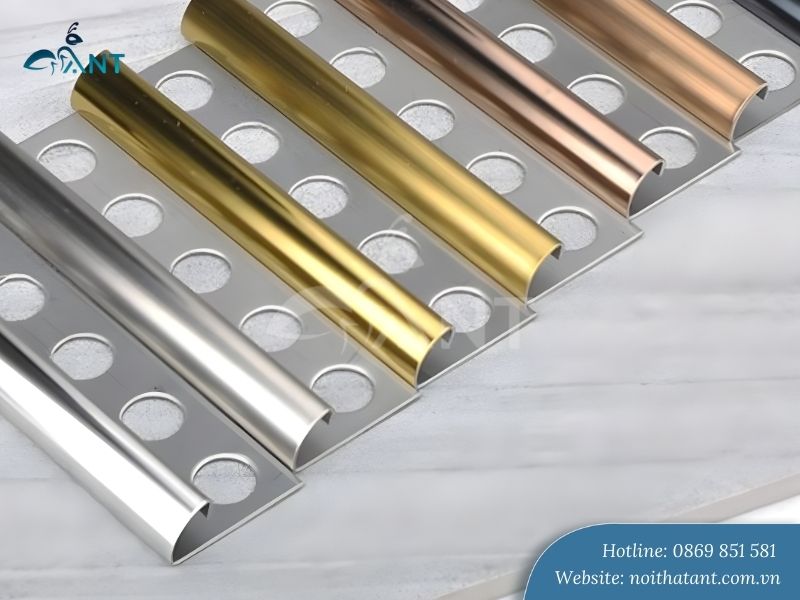 Nẹp inox ốp góc tròn