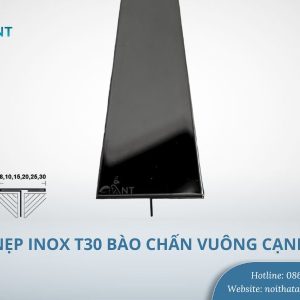 Nẹp inox T30 bào chấn vuông cạnh