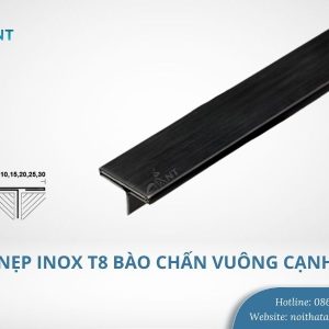 Nẹp inox t8 bào chấn vuông cạnh
