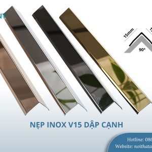 Nẹp inox V15 dập cạnh