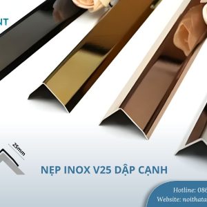 Nẹp inox V25 dập cạnh