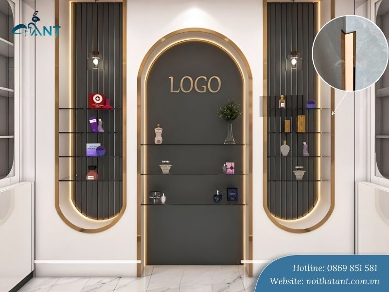 Ứng dụng thực tế nẹp V inox tại cửa hàng