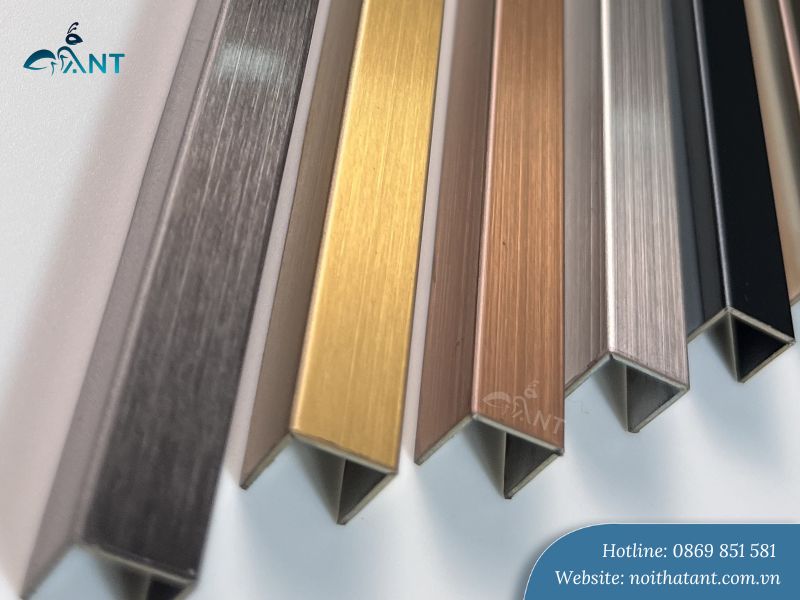 Ảnh thực tế nẹp U10 inox