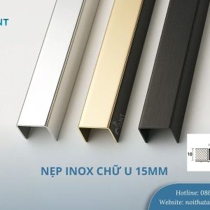 Nẹp inox chữ U 15mm
