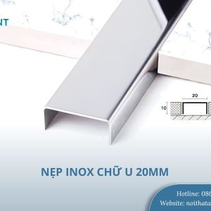 Nẹp inox chữ U 20mm