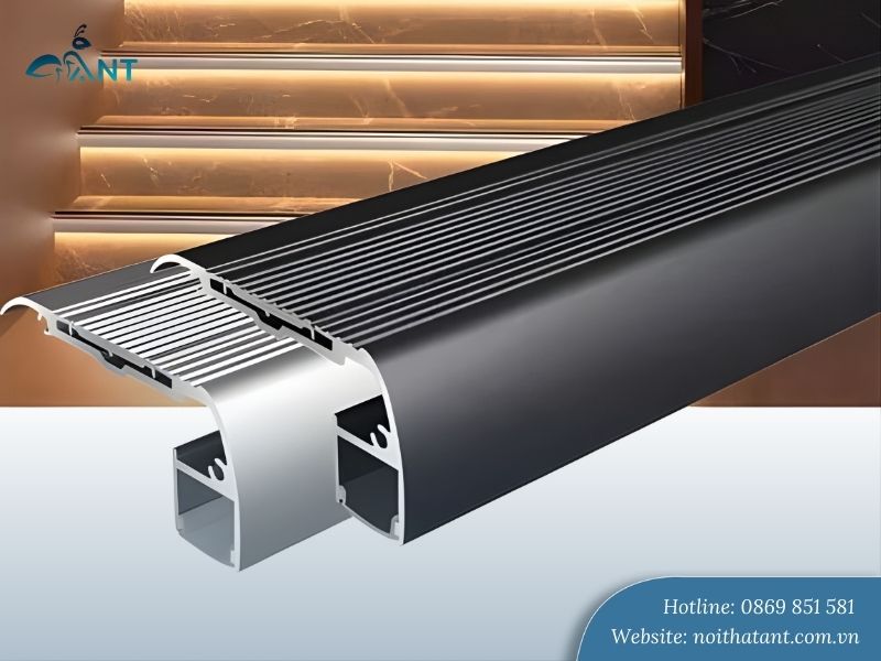 Ứng dụng nẹp nhôm chống trượt đèn led