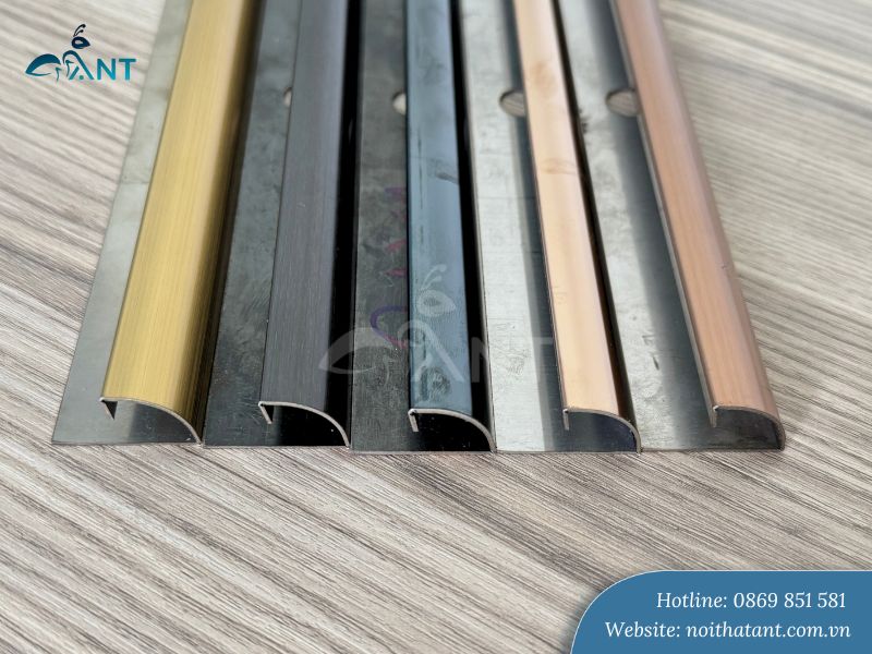 Nẹp gạch inox bo góc tròn