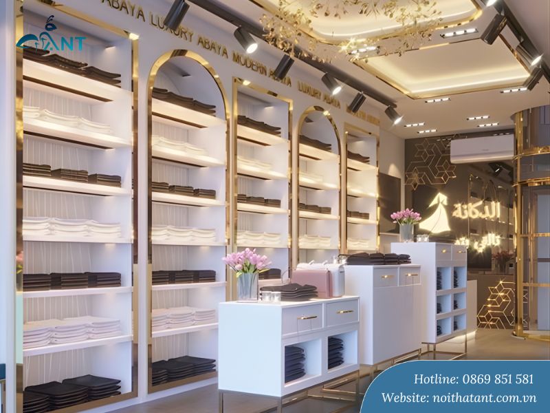 Nẹp inox chữ L ứng dụng trong showroom