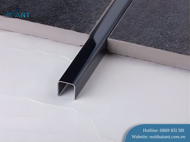 Nẹp inox đen chữ U