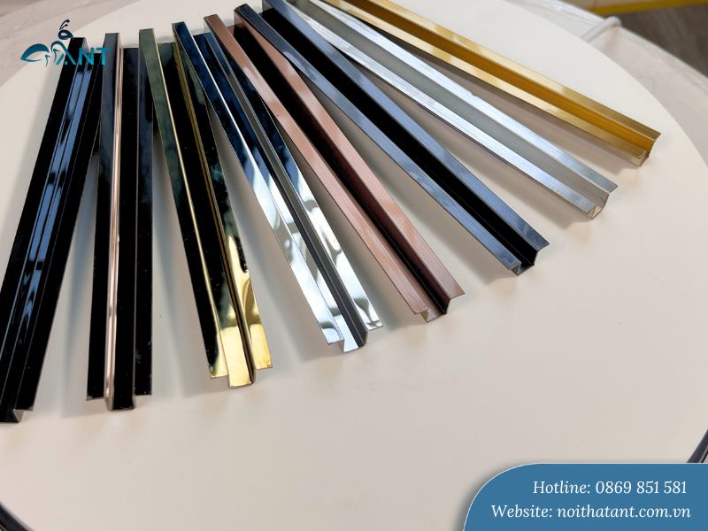 Nẹp inox Gò Vấp mẫu chữ U có tai