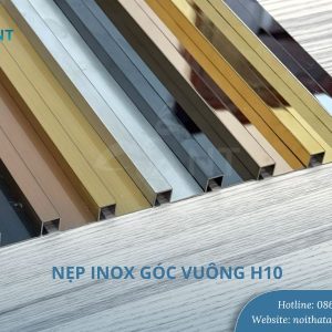 Nẹp inox góc vuông H10