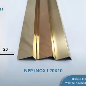 Nẹp inox L20x10