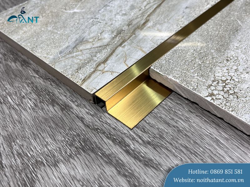 Nẹp inox ốp gạch men chữ H