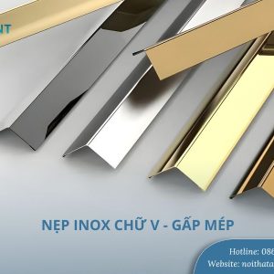 Nẹp V inox 201 gấp mép