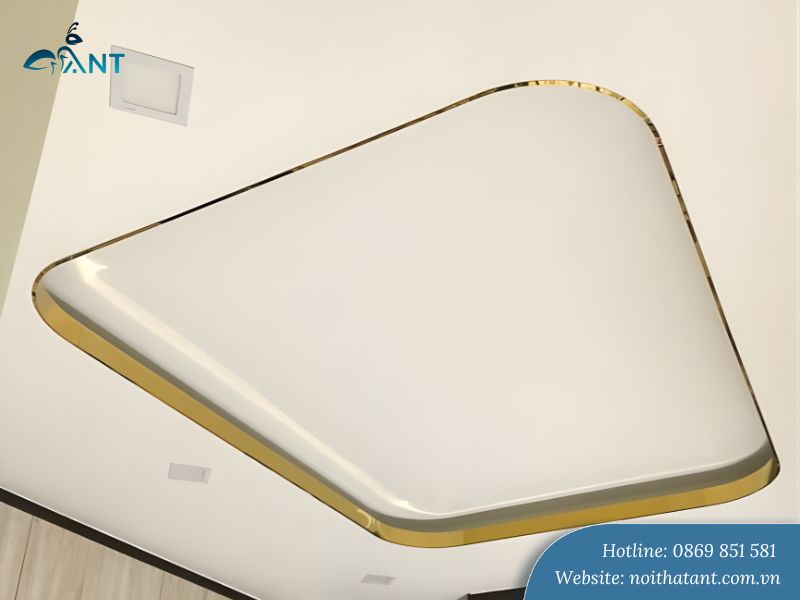 Ứng dụng nẹp inox trần thạch cao