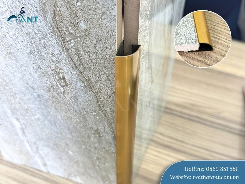 Nẹp inox bo góc tròn