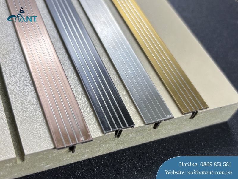 Nẹp inox chống trượt T gân