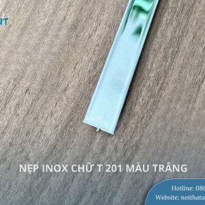 Nẹp inox chữ T 201 màu trắng