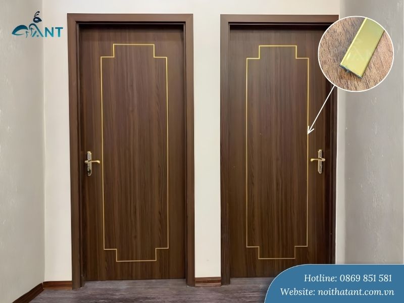 Nẹp inox chữ T trang trí cửa