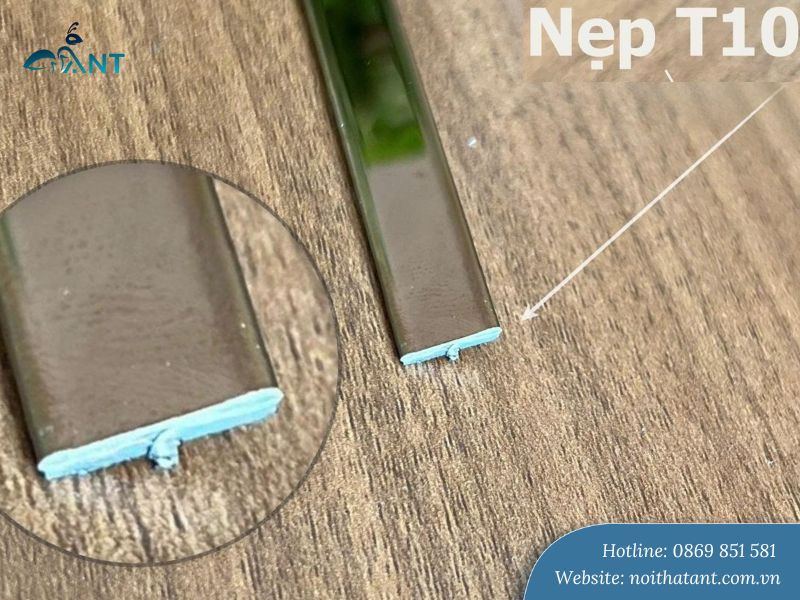 Nẹp inox chữ T 201 màu hồng - Ảnh 3