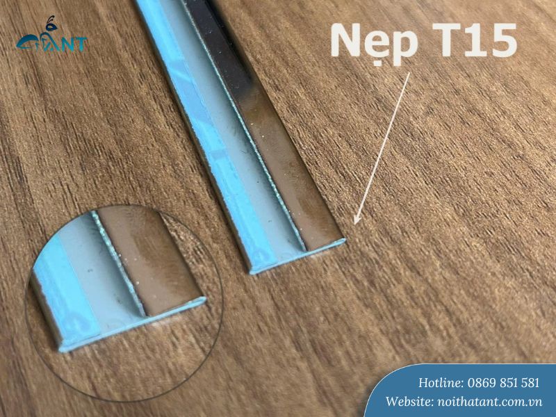 Nẹp inox chữ T 201 màu hồng - Ảnh 4