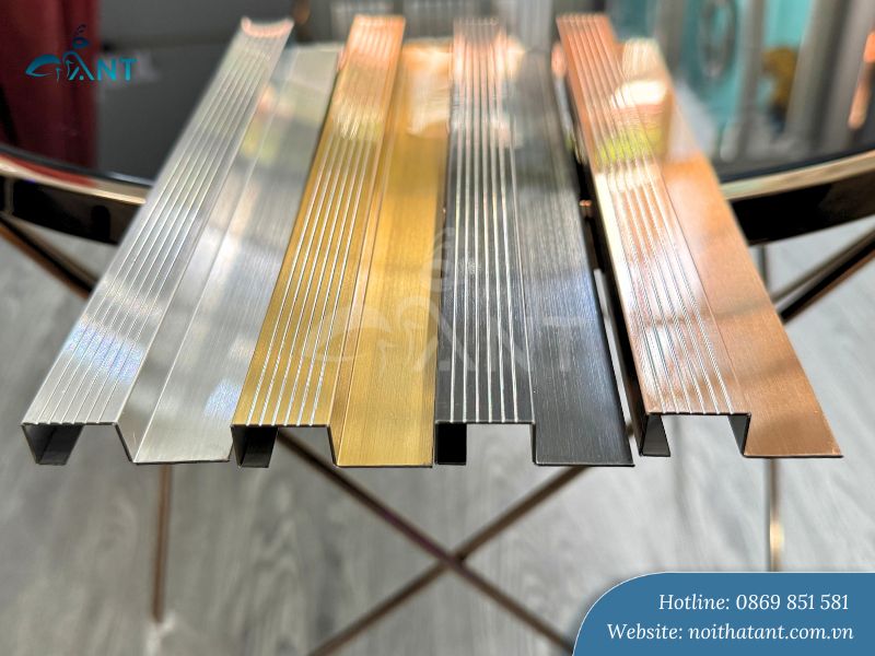 Nẹp inox chống trượt chữ U gân