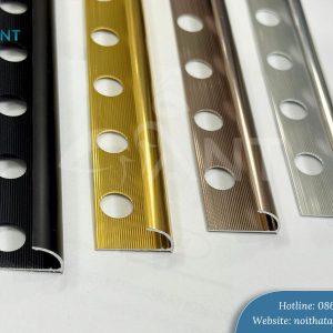 Các màu sắc phổ biến của nẹp nhôm bo góc tròn YC tại ANT