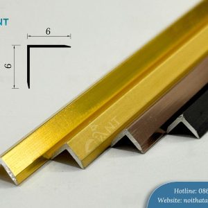 Nẹp V nhôm 6x6 cho tấm ốp