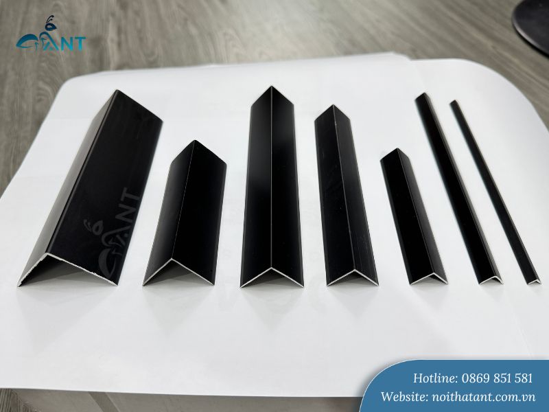 Nẹp V nhôm đen trang trí giá rẻ
