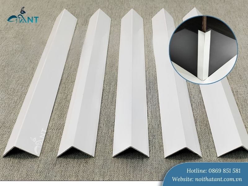Nẹp V nhôm trắng sữa (màu nhôm)