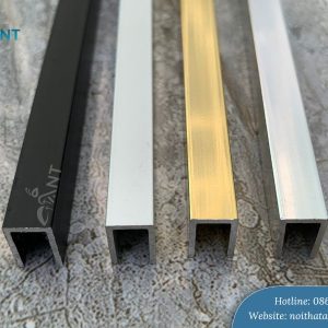Ảnh thực tế nẹp nhôm U10 mm tại ANT