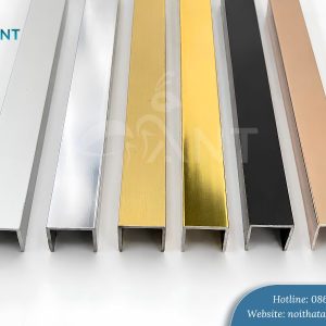 Các màu sắc nẹp nhôm U15 phổ biến