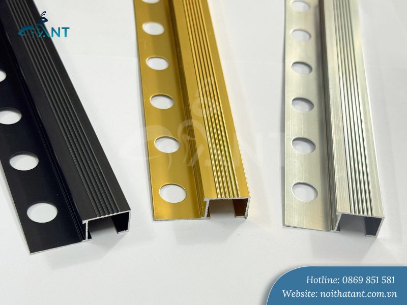Các màu sắc thực tế của nẹp nhôm chống trơn P20