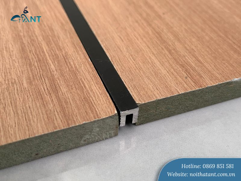 Nẹp nhôm chữ U 5x5 mm màu đen