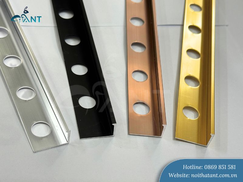 Nẹp nhôm kết thúc YL12 tại ANT đủ màu