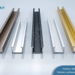 Nẹp nhôm U12 âm tường hàng cao cấp