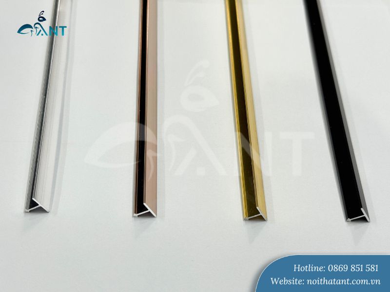 Ảnh thực tế nẹp nhôm T10 đủ màu, giá tốt, giao nhanh